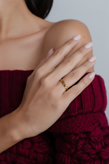Thin Croissant Ring