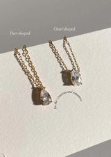 Iriss Necklace Pear - Gold
